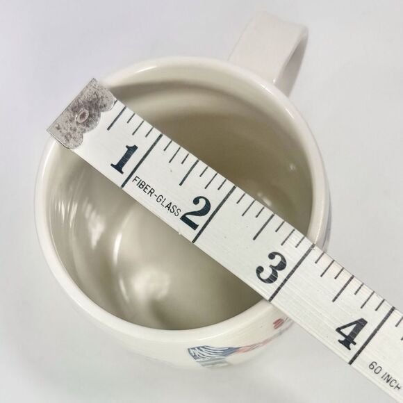 Anthropologie Starla M. Halfmann Petal Pallette Monogram N Floral Artisan Mug - Picture 14 of 16